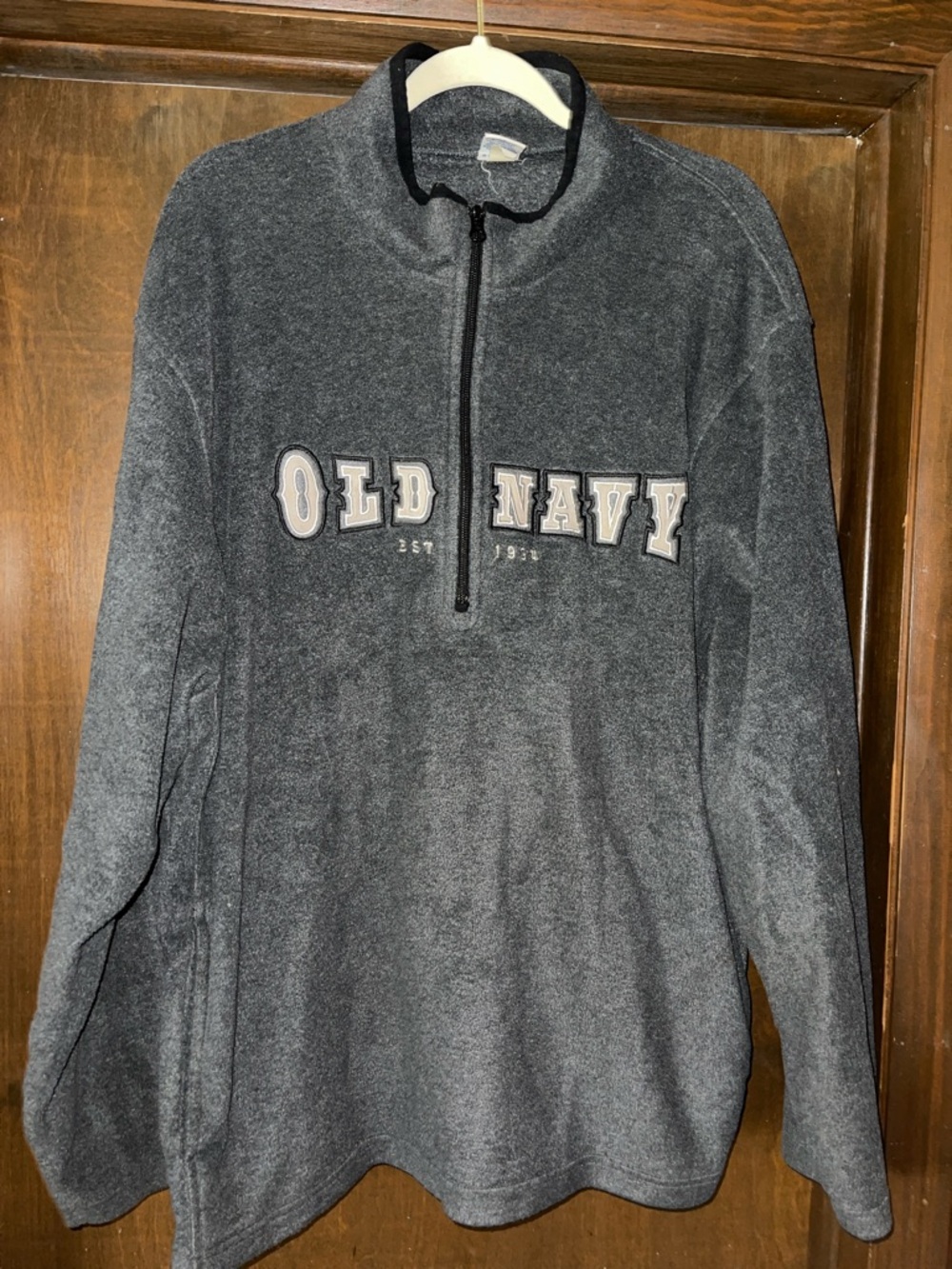 Old Navy Dark Gray Half-Zip Fleece Pullover